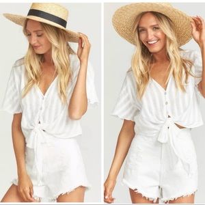 • Show Me Your Mumu • Wyoming High Waist Denim Cutoff Short • 26 • Retail $118